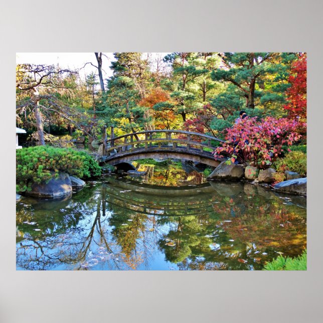 Anderson Japanese Gardens Bridge Poster (Vorne)