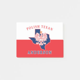 Anderson Polish Texan Post It Notes Post-it Klebezettel