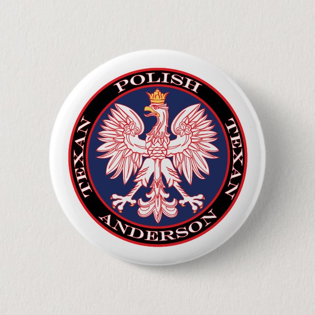 Anderson Round Polish Texan Button (Vorderseite)