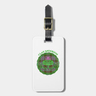 Anderson Scottish Tartan Celtic Thistle Gepäckanhänger