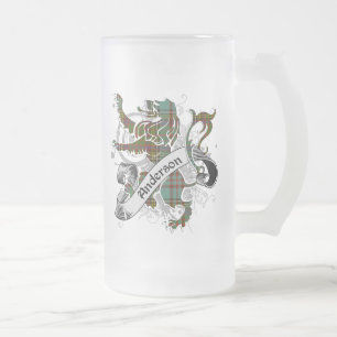 Anderson Tartan Lion Mattglas Bierglas