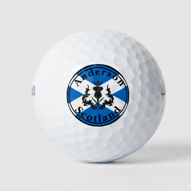 Anderson w/Crowned Thistle Golfball (Vorderseite)