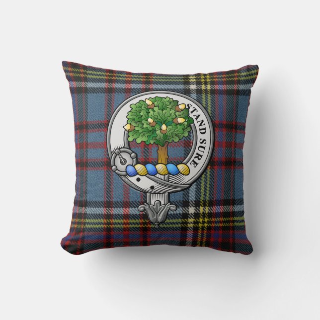 Anderson Wappen und Tartan Kissen (Vorderseite)