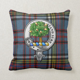Anderson Wappen und Tartan Kissen