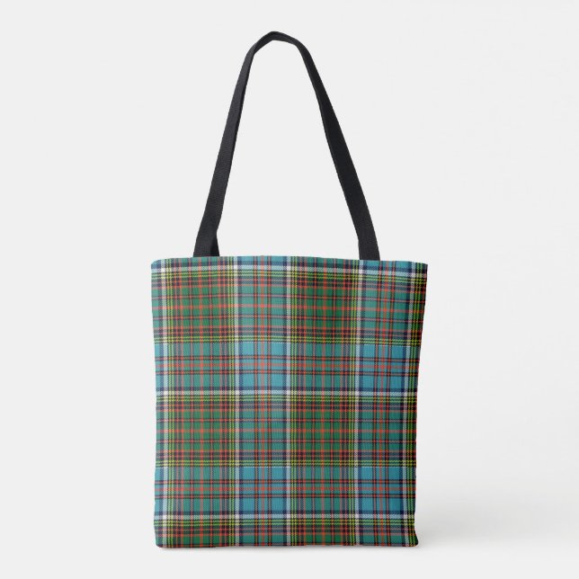 Andersontartan-karierter mit Monogramm Leichensack Tasche (Rückseite)