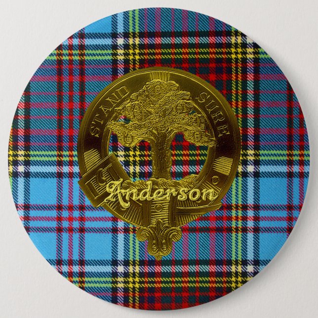 AndersonTartan u. Motiv-Knopf Button (Vorderseite)