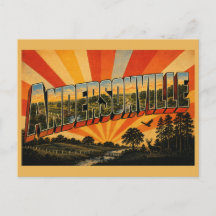 Andersonville Georgia Rollende Hügel Wald Kunst