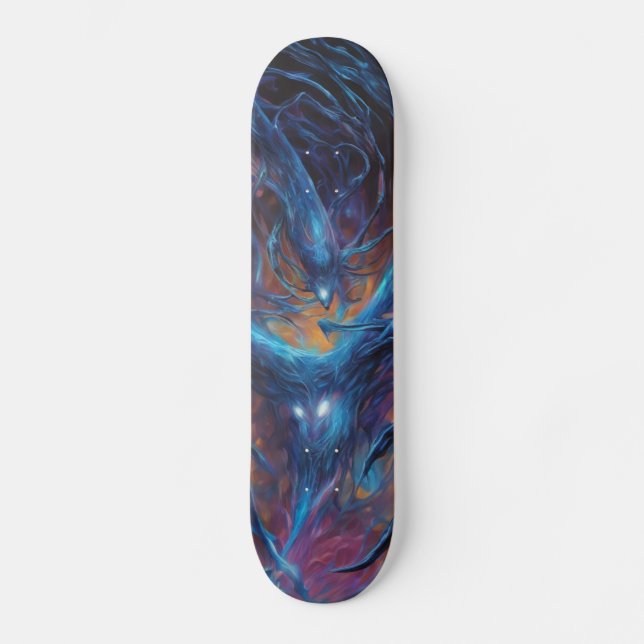 Anderswo Kreatur: Surreal Skateboard Design (Vorderseite)