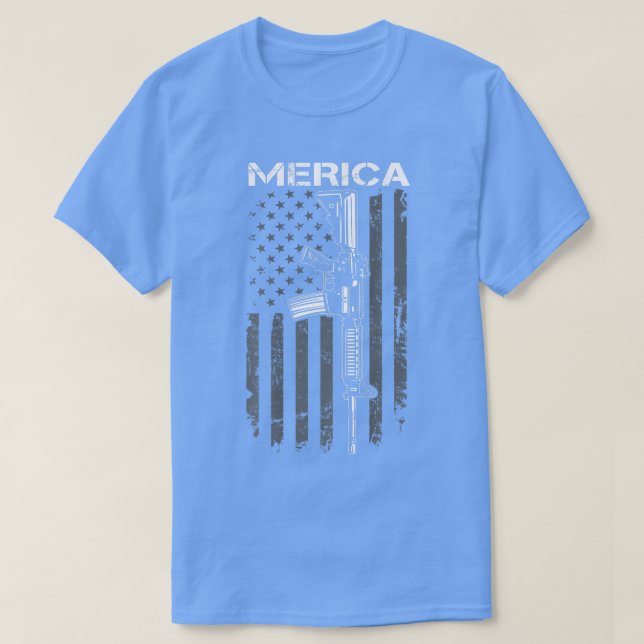 Änderung 4. Juli AR15 USA Flag (O T-Shirt (Design vorne)
