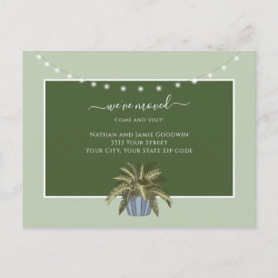 Änderung der Adresse Neue Zuhause-Script-Ankündigu Postkarte