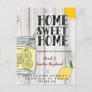 Änderung der Adresse Postkarte haben wir die Limon