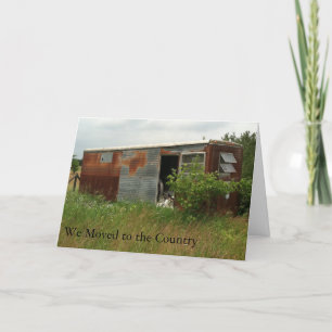 Änderung der Adresskarte: In das Land überführt Ankündigung