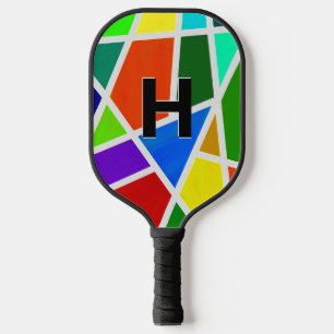 Änderung der Anfangsfarben, geometrischen Dreiecks Pickleball Schläger
