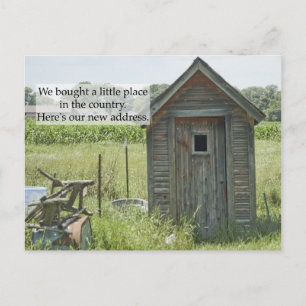 Änderung der Anschrift Postkarte: Zuhause des Land Ankündigungspostkarte