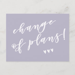 Änderung der Pläne! Aufschub wegen Corona Postkarte