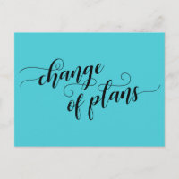 Änderung der Pläne Türkis verspätete Hochzeit