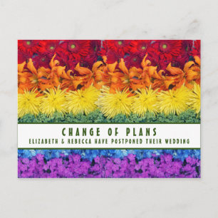 Änderung der planmäßigen Blume Postkarte
