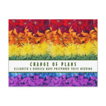 Änderung der planmäßigen Blume Postkarte