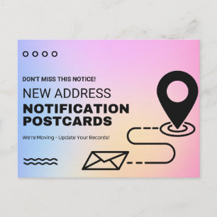 Änderung der Postkarte