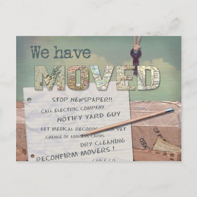 Änderung der Postkarte "Wir haben uns bewegt" (Vorderseite)