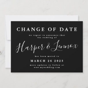 Änderung des Datums der einfachen Hochzeitverlänge Save The Date