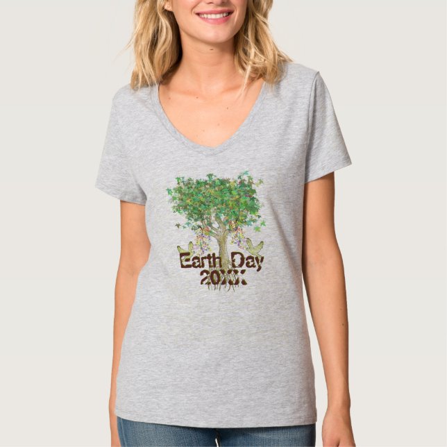 Änderung des Earth Day in das aktuelle Jahr T-Shirt (Vorderseite)