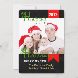 Änderung des Fotos der Weihnachtskarte Feiertagskarte