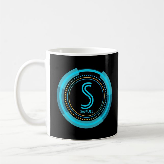 Änderung des ursprünglichen Namens Futuristic Tech Kaffeetasse (Links)