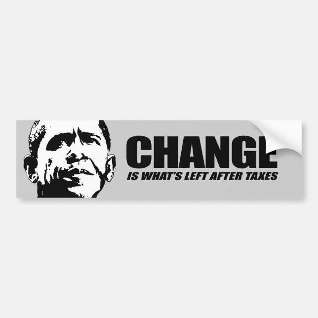 Änderung ist, was nach Steuerschwarzem verlassen Autoaufkleber (Vorne)