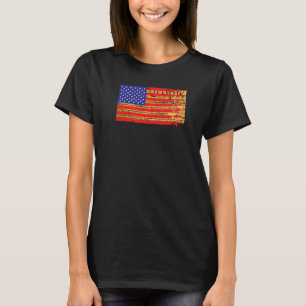 Änderung Semi Automatische Fahne T-Shirt