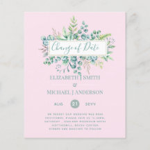 Änderung von Plänen Datum Grüne Eukalyptus Ereigni