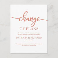 Änderung von Plänen verschoben Hochzeitsstichtag-R