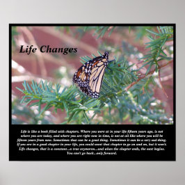 Änderungen des Lebens durch Inspiration Poster