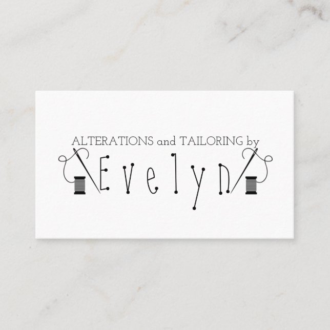 Änderungen und Schneiden Visitenkarte (Vorderseite)