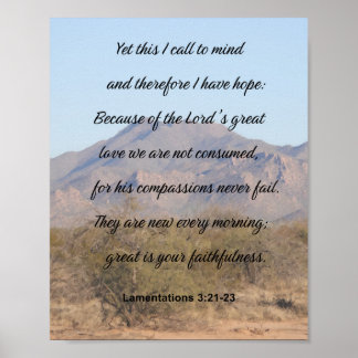 Änderungsanträge 3:21-23, Inspirationsskriptur Poster