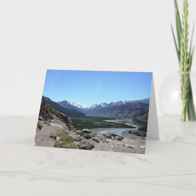 Andes Range, Patagonia Karte (Vorderseite)