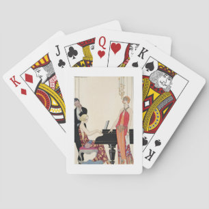 Andeutung, Illustration für "Gazette du Bon Ton" Spielkarten