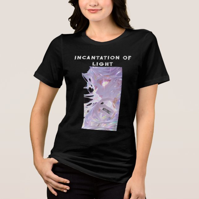 Andeutung von Licht - Zitat von mystischen Powern Tri-Blend Shirt (Vorderseite)