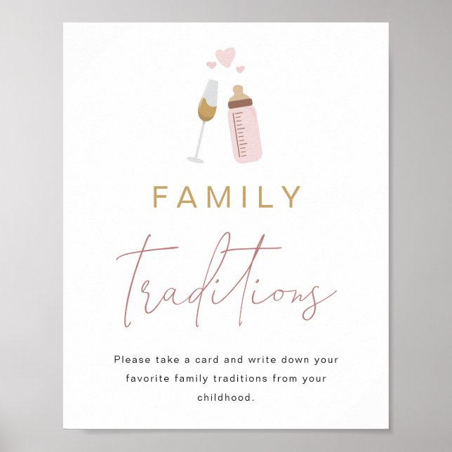 ANDI Pink Poppin's Flaschen Familie Traditionen Un Poster (Vorne)