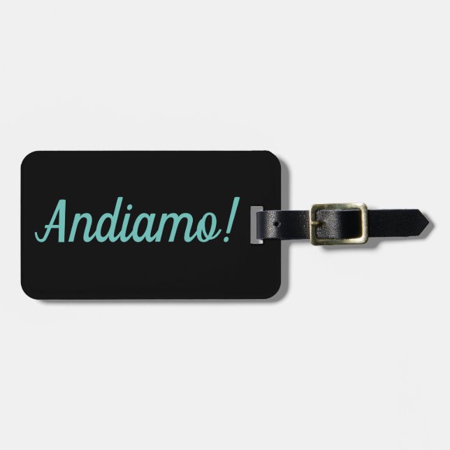 Andiamo Gepäckmarke Gepäckanhänger (Vorderseite horizontal)