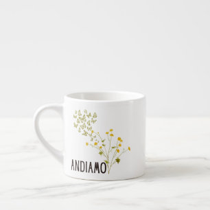 Andiamo (mit Schmetterlingen und Schmetterlingen) Espressotasse