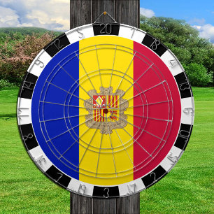 Andorra Dartboard, Spielbrett, andorranische Flagg Dartscheibe