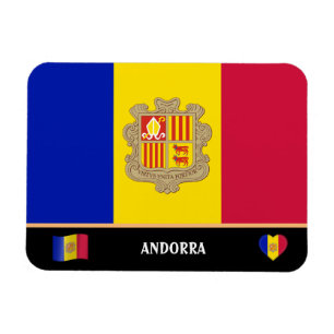 Andorra Flag & Andorra Country travel / Andorra Magnet