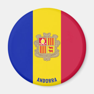 Andorra Flag Charming Patriotic Magnet