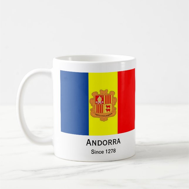 Andorra Flag Custom Cup Kaffeetasse (Links)