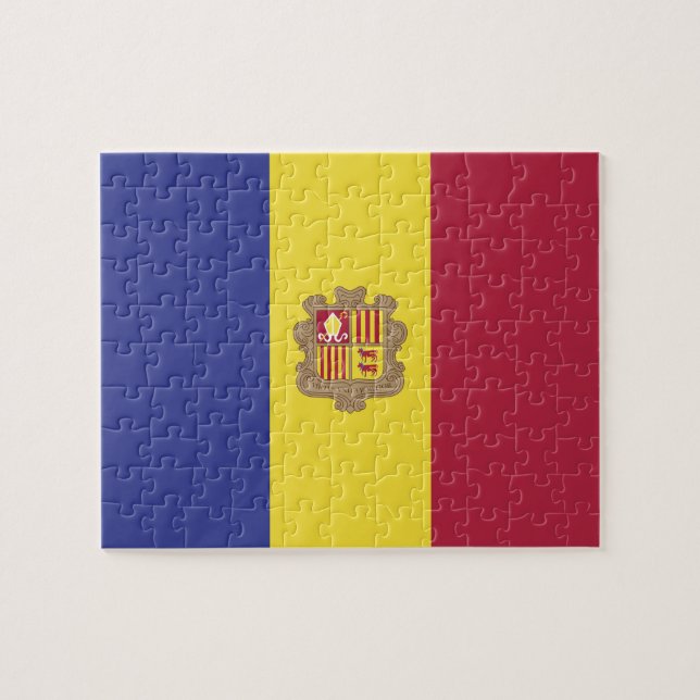 Andorra-Flagge (Horizontal)