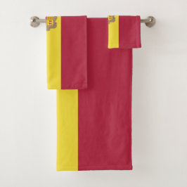 Andorra-Flagge Badhandtuch Set