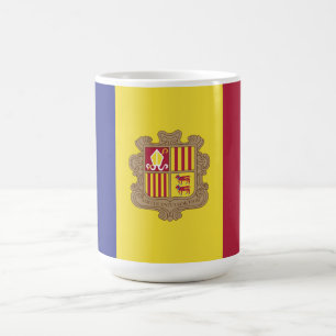 Andorra-Flagge Kaffeetasse