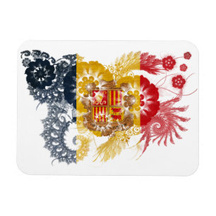 Andorra-Flagge Magnet