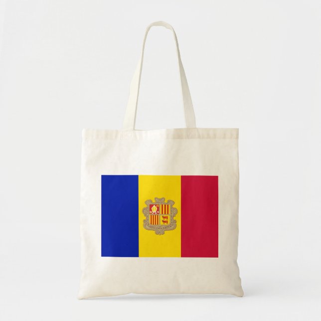 Andorra-Flagge Tragetasche (Vorne)